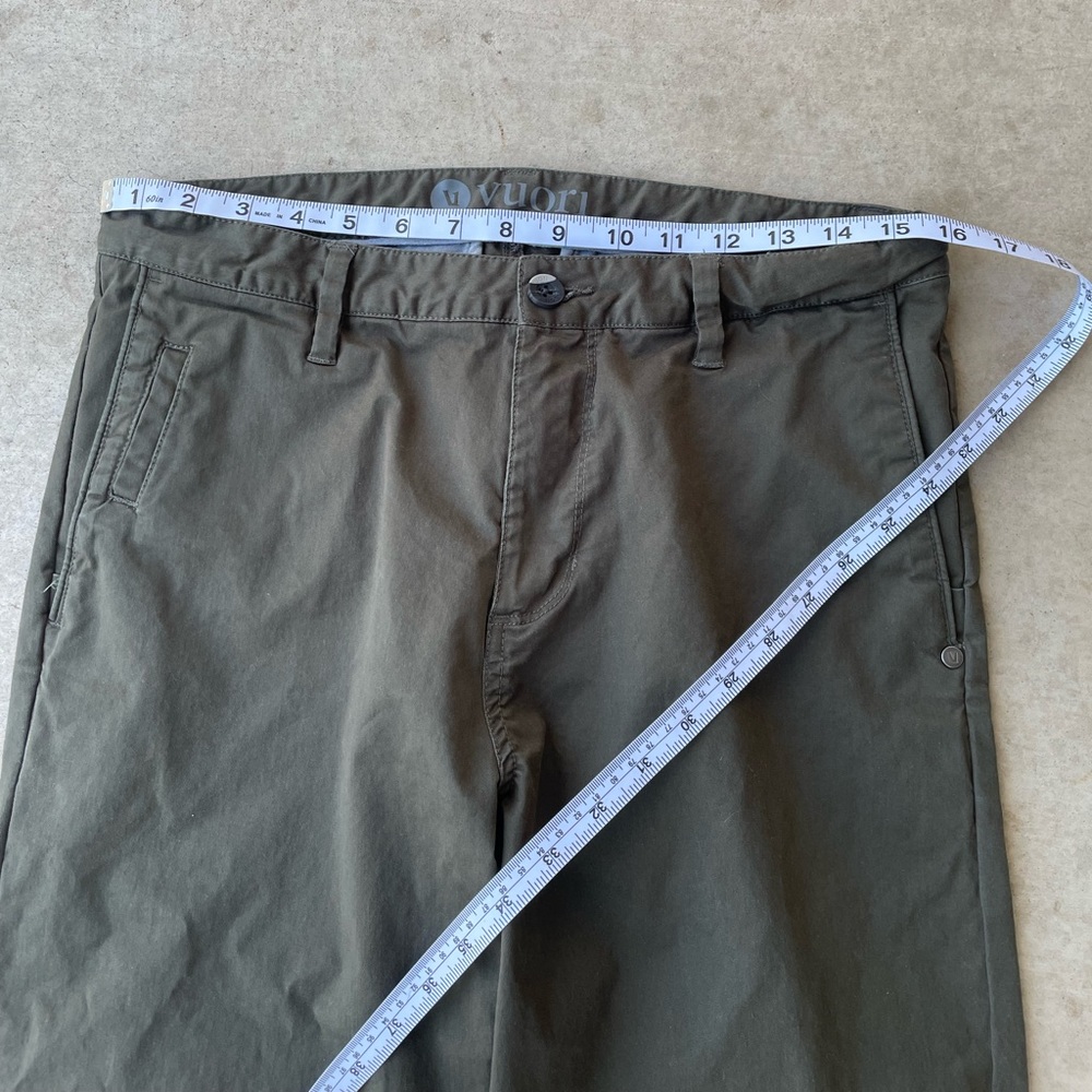Vuori Men’s Aim Canvas Pant Size 32 Dark Oregano